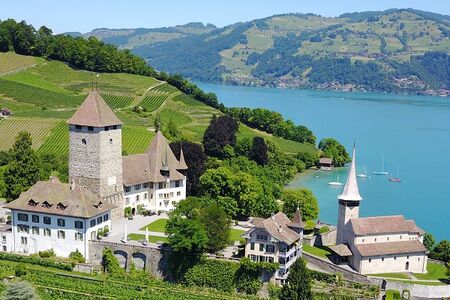 Schloss Spiez und Thunersee